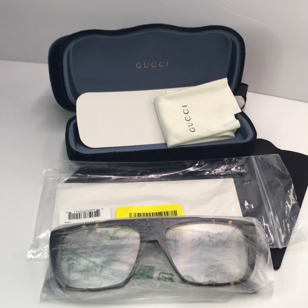 💯- New Authentic Gucci GG1040O 002 Oversized Eyeglasses - Picture 14 of 14
